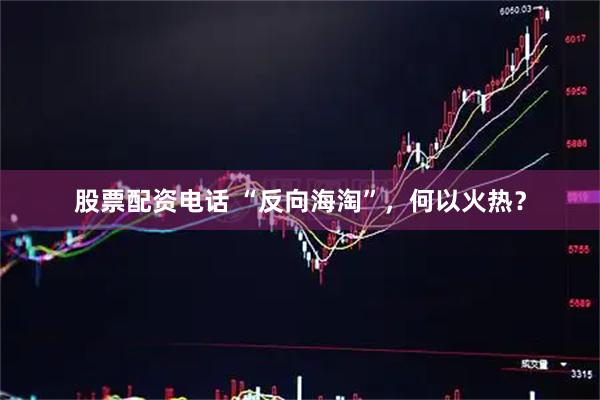 股票配资电话 “反向海淘”，何以火热？